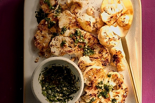 Cauliflower Steaks with Gremolata