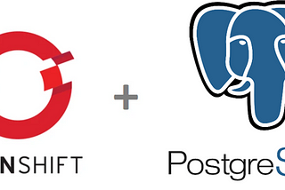 banner image with postgresql and openshift logos