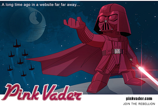 O que aconteceu com o Pink Vader?