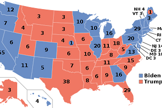 Map of the 2020 presidential election result.