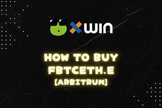 How to buy fBTCETH.e [Arbitrum]