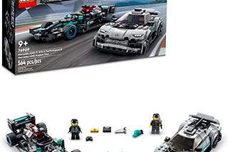 LEGO Speed Champions Mercedes-AMG F1 W12 E 76909 Performance & Project One 2 Car Models Set…