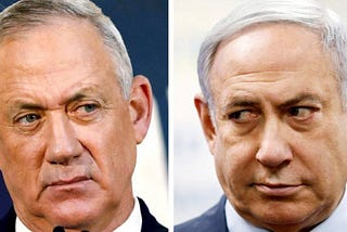 Gantz is staging a full CIA backed coup against Netanyahu