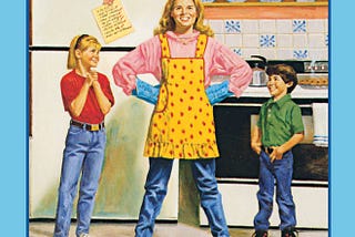 a cover of a babysitter’s club book altered to say that it’s fine if you’re not a domestic goddess during quarantine.