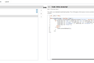 Disable Keyboard Typing for IBM BAW Components