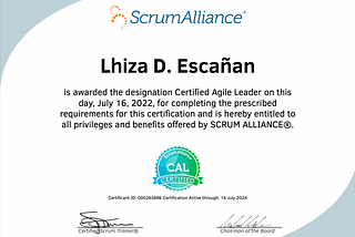 Certified Agile Leader’s Journey