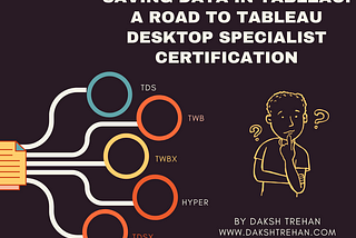 Saving Data in Tableau: A Road to Tableau Desktop Specialist Certification