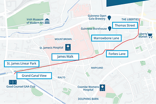 Explain It Like I’m Five: Kilmainham to Thomas Street and the Walk, Wheel, Cycle Network