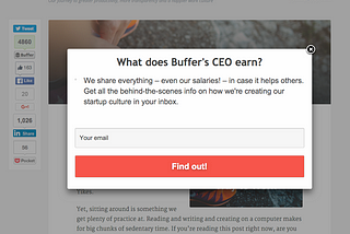 Newsletter pop-ups, we’ve all had enough!