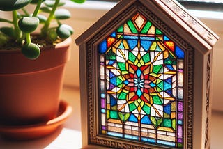 How To Create Miniature Stained Glass And Where To Find Stained Glass Film For A Dollhouse?