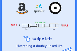 Flattening a linked list-coding question asked by Amazon Dublin, Sprinklr, Uber