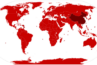 COVID-19 world map