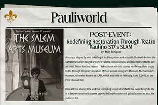Redefining Restoration Through Teatro Paulino S17’s SLAM