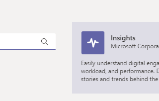 Microsoft Teams — Insights App