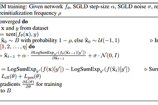 SGLD algorithm