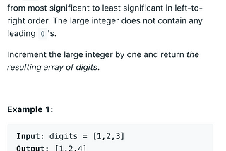 Solving Leetcode: 66 Plus One in JavaScript