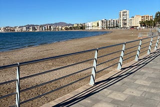 Walking alone in Águilas, Spain on Christmas Day