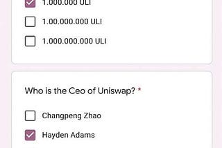 Earn 40 ULI Token ($4,000) 
Market : Unisawp