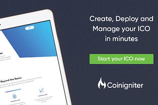 Introducing CoinIgniter: Start your ICO in minutes