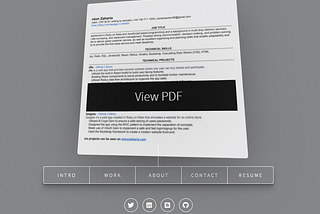 How I created my Resume as a 3D card, using React Spring