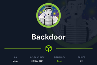 Backdoor machine writeup | HackTheBox