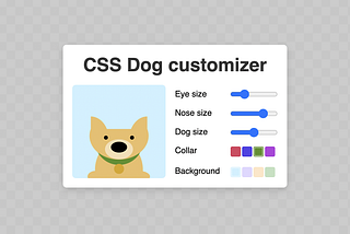 Making an interactive CSS avatar editor with zero lines of JS