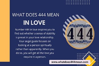 What Does 444 Mean in Love Relationship