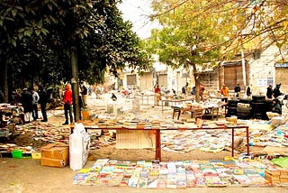 The poor rich Sunday Book Bazaar of Old Anarkali which punches about its weight to fight the luxuriant bookstores of Lahore.