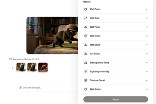 A Context-Aware Interface for Iterative Image Generation and Editing