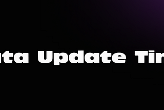 Formatting Data Update Time values