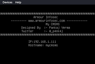 MY CMSMS: 1 | Vulnhub Walkthrough