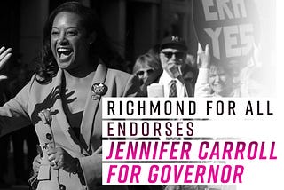 Vote your hopes, not your fears. Vote Jennifer Carroll Foy for Governor.