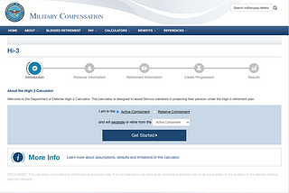 Part 1: How to estimate your military retirement pension.