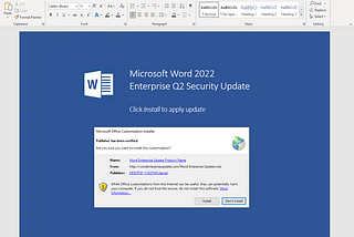 Make phishing great again. VSTO office files are the new macro nightmare?