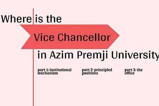 Where is the Vice Chancellor in Azim Premji University?