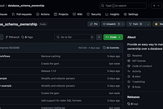 Database Schema Ownership