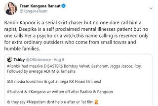 Hypocrisy and Lies of Kangana Ranaut