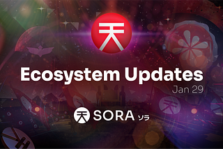 SORA Ecosystem Updates #74, January 29, 2024
