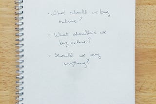 What Should We Buy Online