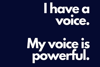 My Voice, My Power.