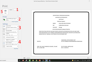 Printer untuk Mencetak Dokumen