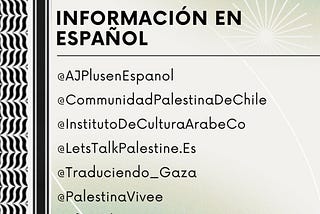 Spanish-language & Brazilian Portuguese resources on Palestine