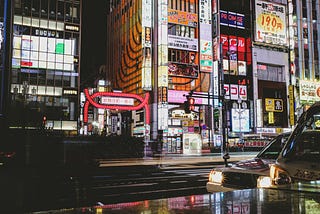 A view of the entrance of red-light district Kabukicho Ichiban-gai, Shinjuku-Ku, Japan at 2 in the morning. Photo by Paul Ast on Unsplash.