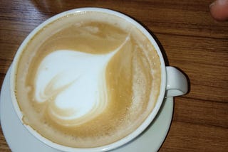 A cup of cappaccino coffee