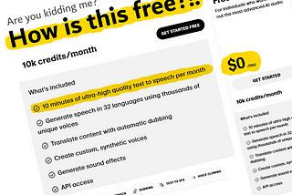 UI/UX Design: Free AI voiceovers in 5 minutes