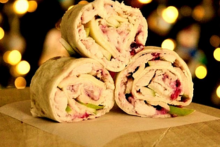 Wraps and Rolls — Cranberry-Turkey Pinwheels