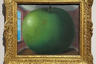 On The Listening Room (1952) by René Magritte