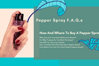 How and Where to Buy Pepper Spray