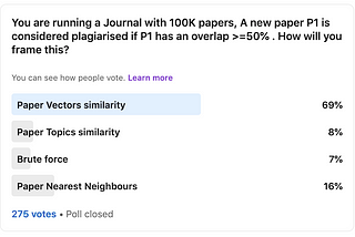 How to tackle copy-paste text plagiarism efficiently at scale?