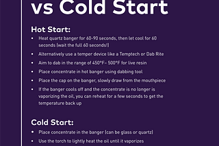 How the right temperature will lead to the perfect dab